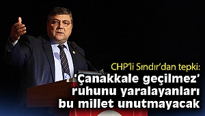 CHP’li Sındır: Çanakkale geçilmez ruhunu yaralayanları bu millet unutmayacak