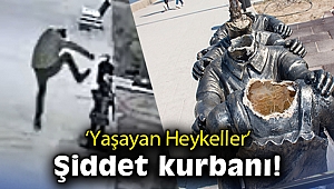 Dikili’de ‘Yaşayan Heykeller’ şiddet kurbanı