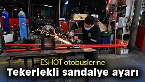 ESHOT otobüslerine tekerlekli sandalye ayarı
