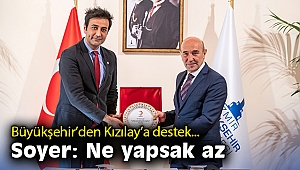 İzmir Büyükşehir Belediyesi’nden Türk Kızılayı’na destek