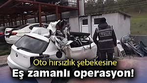 İzmir'de oto hırsızlık şebekesine eş zamanlı operasyon!