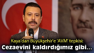 Kaya'dan Büyükşehir'e 'AVM' tepkisi: Cezaevini kaldırdığımız gibi…
