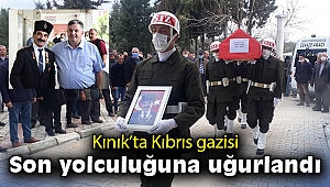Kınık’ta Kıbrıs gazisi son yolculuğuna uğurlandı
