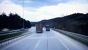 Kontrolden çıkan tır tozu dumana kattı!