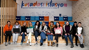Kuşadası istasyon savaş mağduru Ukraynalı kadınlara umut oldu