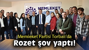 Memleket Partisi Torbalı'da rozet şov yaptı!