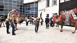 Menemen’de deve gösterisi heyecanı