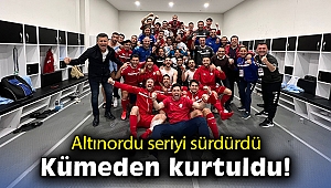 Altınordu seriyi sürdürdü; kümeden kurtuldu