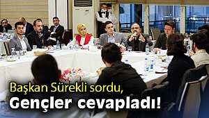 Başkan Sürekli sordu, gençler cevapladı