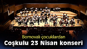 Bornovalı çocuklardan coşkulu 23 Nisan konseri