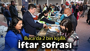 Buca’da 2 bin kişilik iftar sofrası