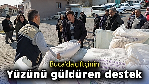Buca’da çiftçinin yüzünü güldüren destek