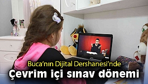 Buca’nın Dijital Dershanesi’nde çevrim içi sınav dönemi