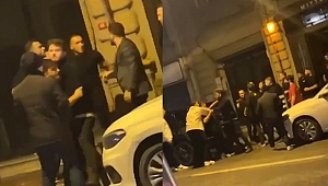 Fenomenlerin partisinde kavga: Masa ve şişeler havada uçuştu