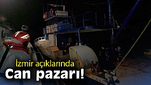 İzmir açıklarında can pazarı!