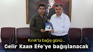 Kitabın geliri Kaan Efe’ye bağışlanacak