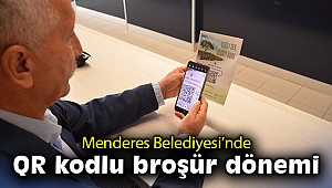 Menderes Belediyesi’nde QR kodlu broşür dönemi