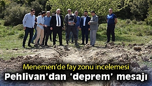 Menemen’de fay zonu incelemesi