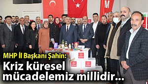 MHP İl Başkanı Şahin: Kriz küresel mücadelemiz millidir
