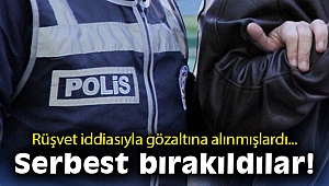 Rüşvet iddiasıyla gözaltına alınmışlardı! Serbest bırakıldılar