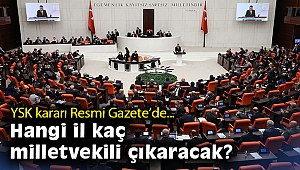 YSK kararı Resmi Gazete’de… Hangi il kaç milletvekili çıkaracak?