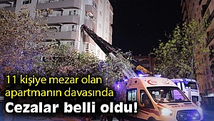 11 kişiye mezar olan apartmanın davasında cezalar belli oldu!