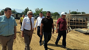Başkan Eriş’ten çevreye duyarlı tesisin inşaatına inceleme