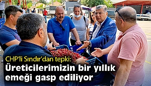 CHP’li Sındır’dan tepki: Tarımda plansızlığın ağır bedelini üretici ve tüketici ödüyor