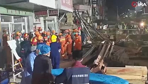 Çin'de çöken 8 katlı binada can kaybı 53'e ulaştı