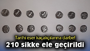 İzmir’de tarihi eser operasyonu: 210 adet sikke ele geçirildi