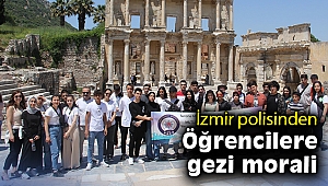 İzmir polisinden öğrencilere gezi morali