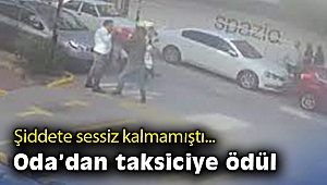 Kadına şiddeti önleyen taksici ödüllendirildi