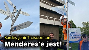 Kardeş şehir Troisdorf'tan Menderes'e jest!