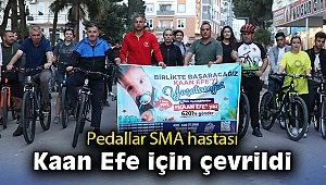 Kınık’ta pedallar SMA hastası Kaan Efe Bebek için çevrildi