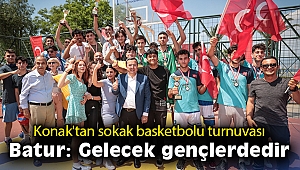 Konak'ta sokak basketbolu fırtınası esti