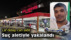 Laf dalaşı can aldı! Suç aletiyle yakalandı