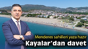Menderes sahilleri yaza hazır