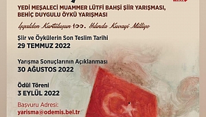 Ödemiş'in kurtuluşunun 100. yılında 'Ulusal Şiir ve Öykü Yarışması'