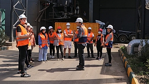 Ödemiş’te öğrenciler çevre dostu dev tesisi ziyaret ediyor