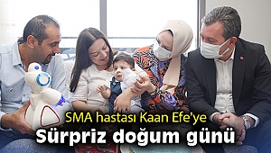 SMA hastası Kaan Efe'ye sürpriz doğum günü