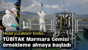 TÜBİTAK Marmara Gemisi örnekleme almaya başladı… Yüzülebilir Körfez hedefine adım adım