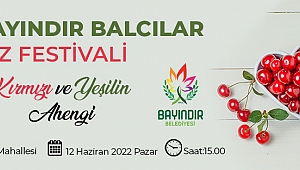 10. Bayındır Balcılar Kiraz Festivali yarın yapılacak