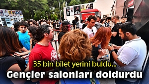 35 bin bilet yerini buldu… İzmirli gençler salonları doldurdu