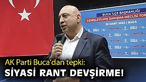 AK Parti Buca’dan tepki: Siyasi rant devşirmeye çalışıyor