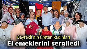Bayraklı’nın üreten kadınları el emeklerini sergiledi