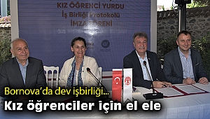 Bornova’da dev işbirliği… Kız öğrenciler için el ele
