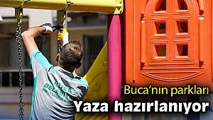 Buca parkları yaza hazırlanıyor