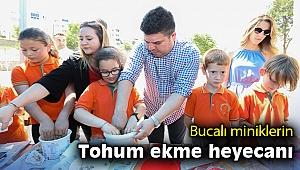 Bucalı miniklerin tohum ekme heyecanı