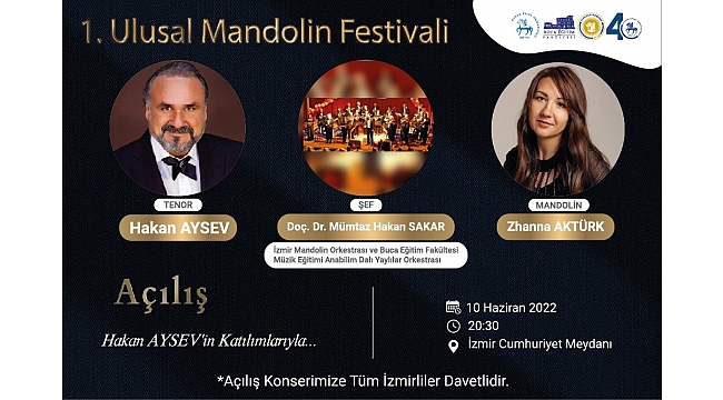 DEÜ’den, İzmirlilere Mandolin Festivali daveti