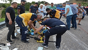 Feci kaza: Tur midibüsü devrildi!